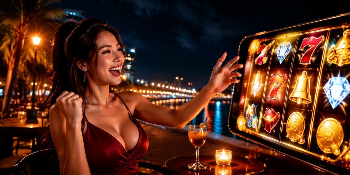 Người dùng Sài Gòn xem giao diện slot game trên nền tảng mobile
